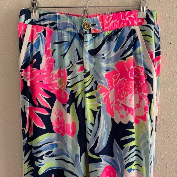 Lilly Pulitzer Madeira Floral Print Pants Size 4 - Picture 3 of 10